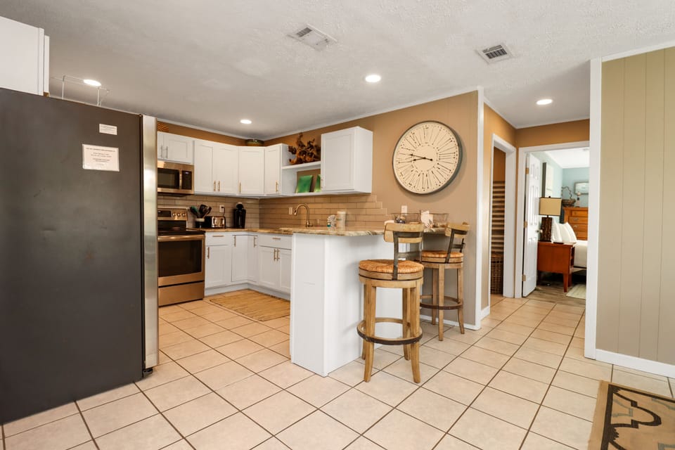 Kitchen with View of Bedroom 3