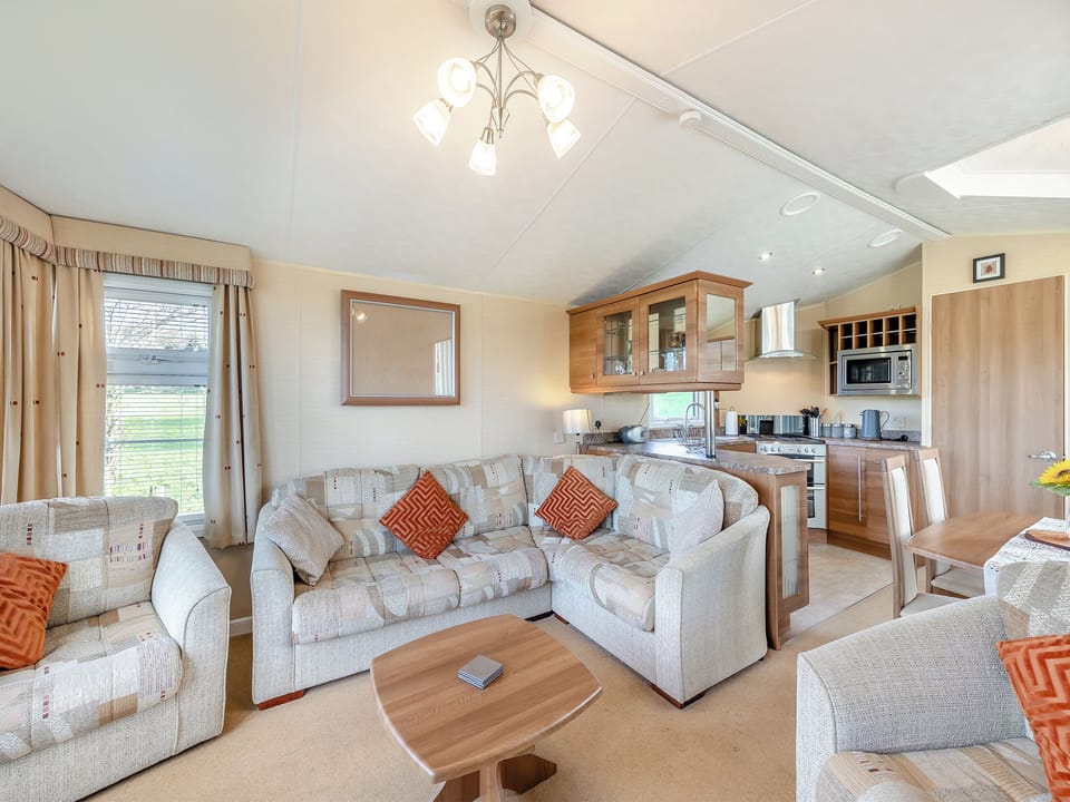 Open plan living space | Hafod Caravan - Tyddyn Sargent, Tyn Y Gongl, near Benllech
