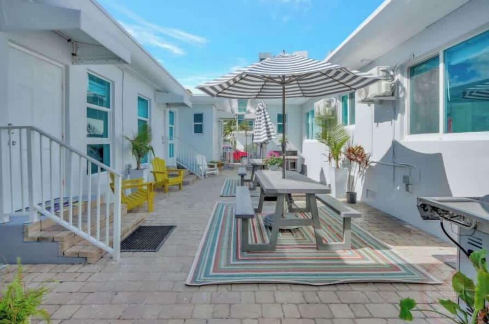 Shared outdoor amenities.