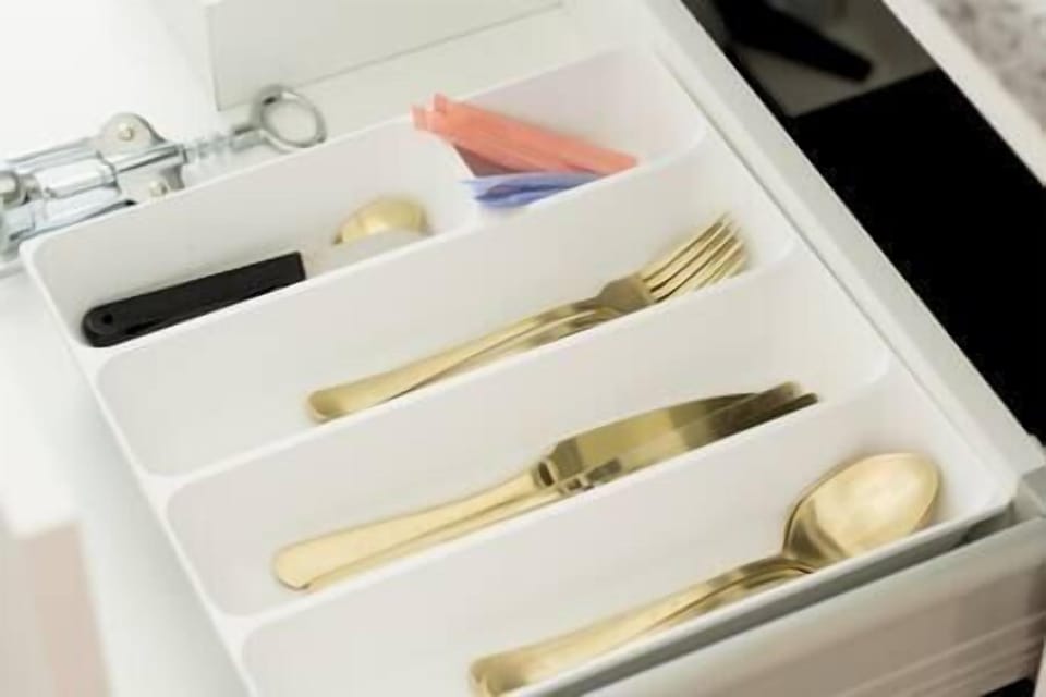 All the cutlery you need to enjoy your delicious meal in your own large private kitchen