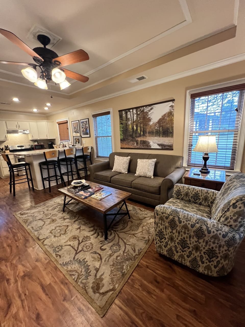 Living room view from the front door.