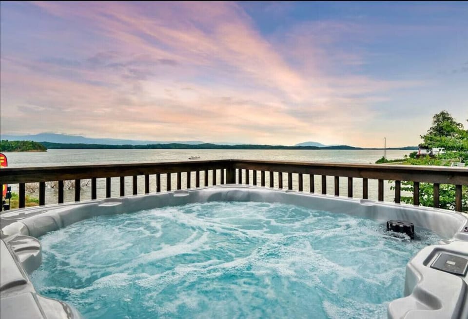 Hot tub with a view