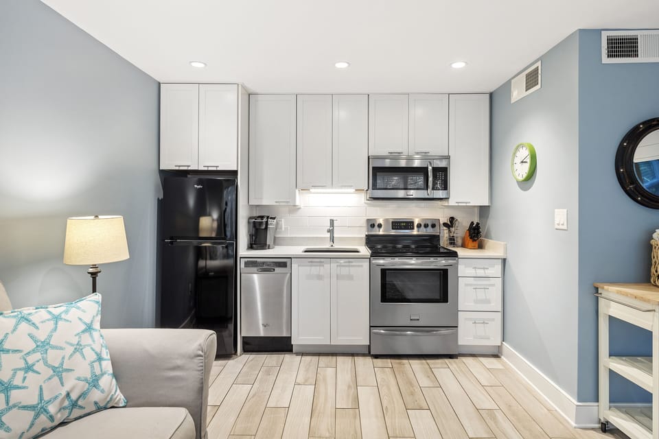 Upgraded kitchen area.