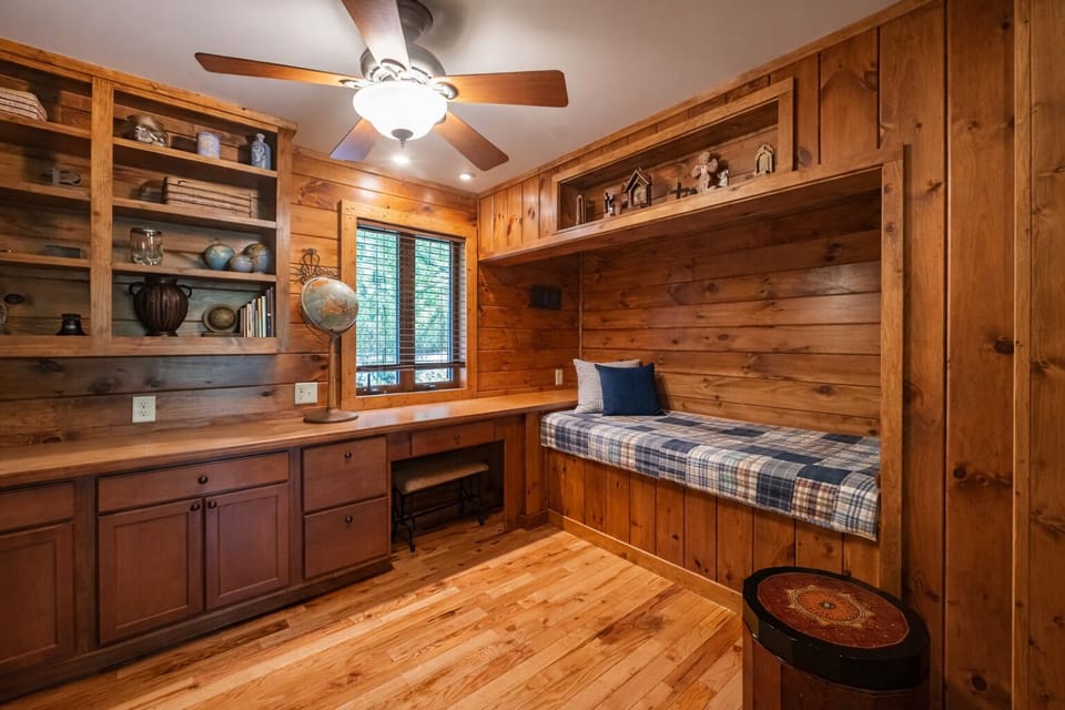 Bedroom #2 of 5: Study with daybed (pocket doors to Main level King br)