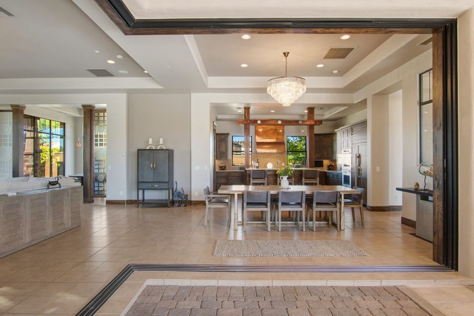 Disappearing Glass doors