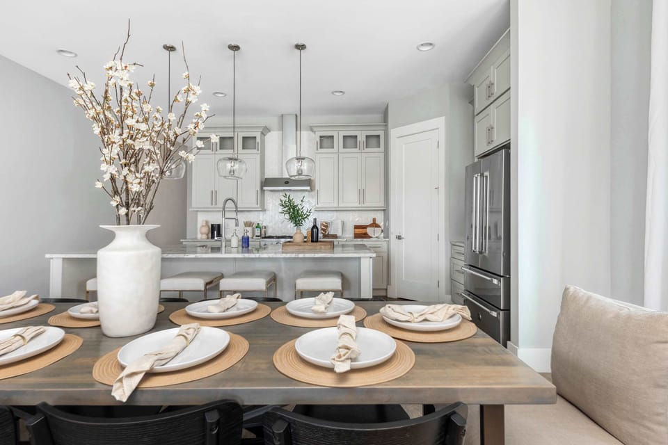 The open-design second-floor living space, featuring a seamless flow between rooms, creating a bright and airy atmosphere perfect for both relaxation and entertaining.