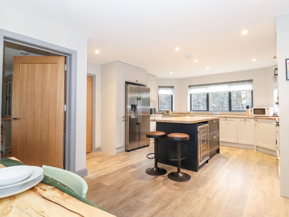 Fridge, dishwasher, electric kettle, toaster