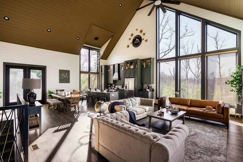 Cozy but open living and dining area for the family to gather and create memories!