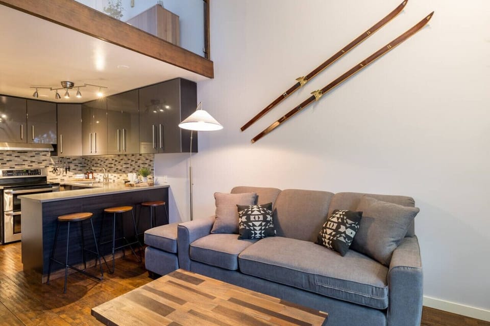 Stay connected with loved ones in our open-concept layout! Whether you`re cooking or chatting, the kitchen seamlessly integrates, fostering interaction and togetherness. Sofa bed pulls out to sleep 2 people