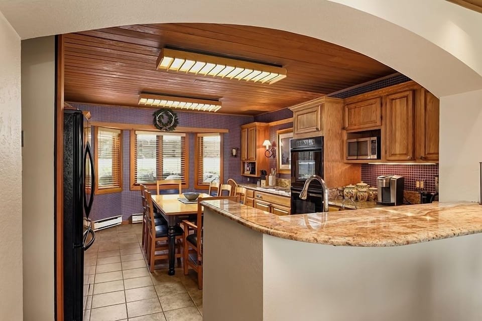 Indoors, Hardwood, Stained Wood, Kitchen, Floor