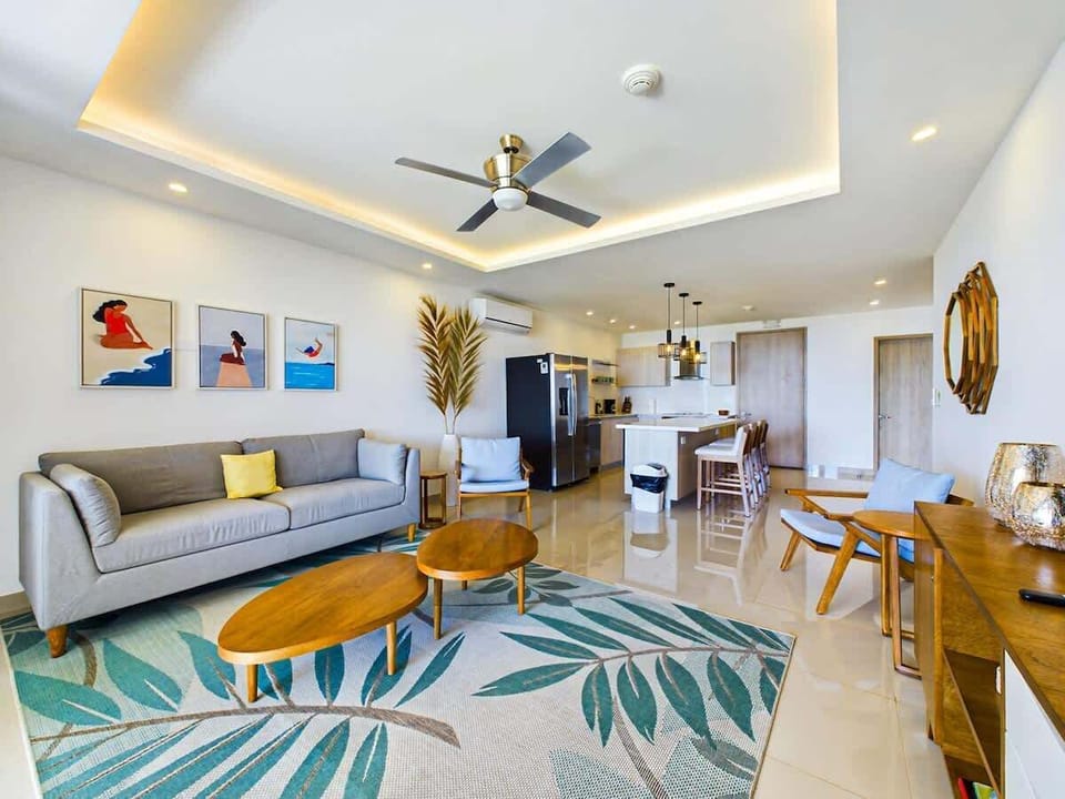Living area, open concept