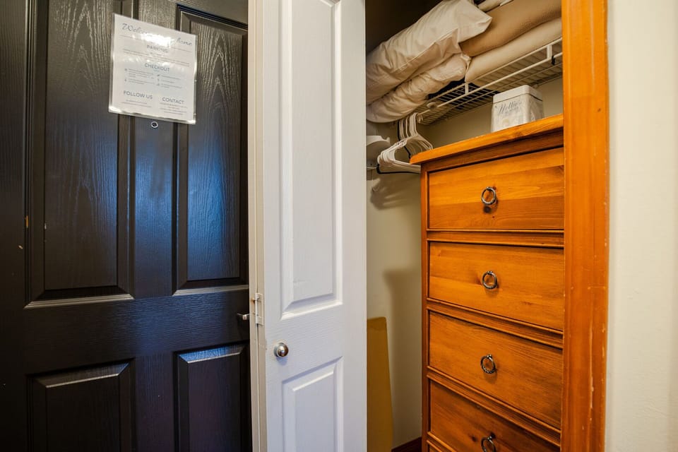 Functional entry space with storage for gear.
