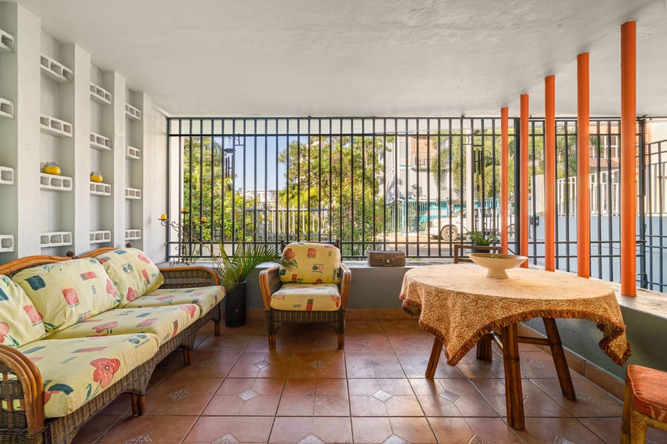 Large porch is a great place to start your day.