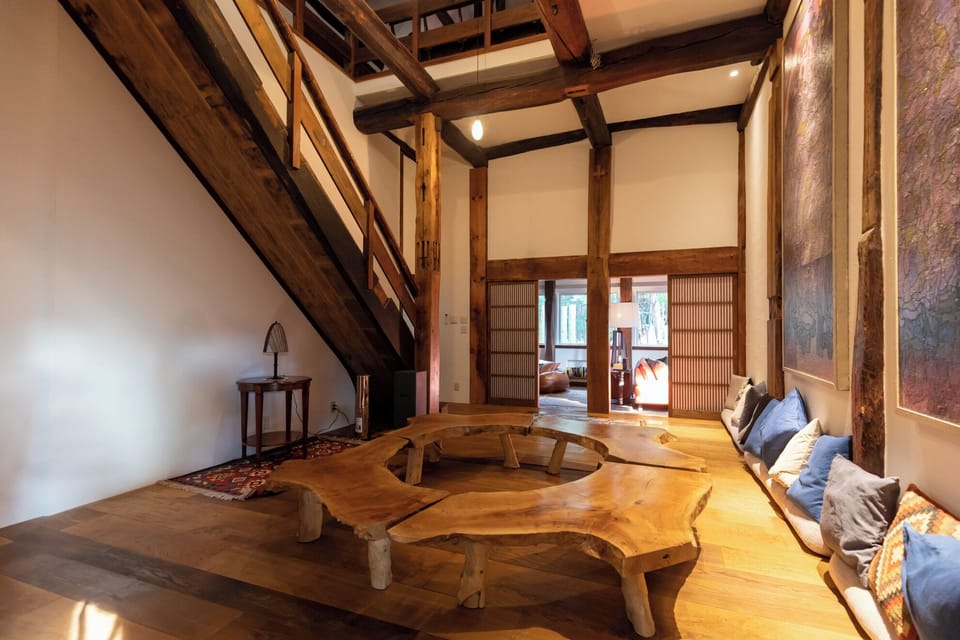 Hanz Outdoor Residence | Living area | Fireplace, heated floors