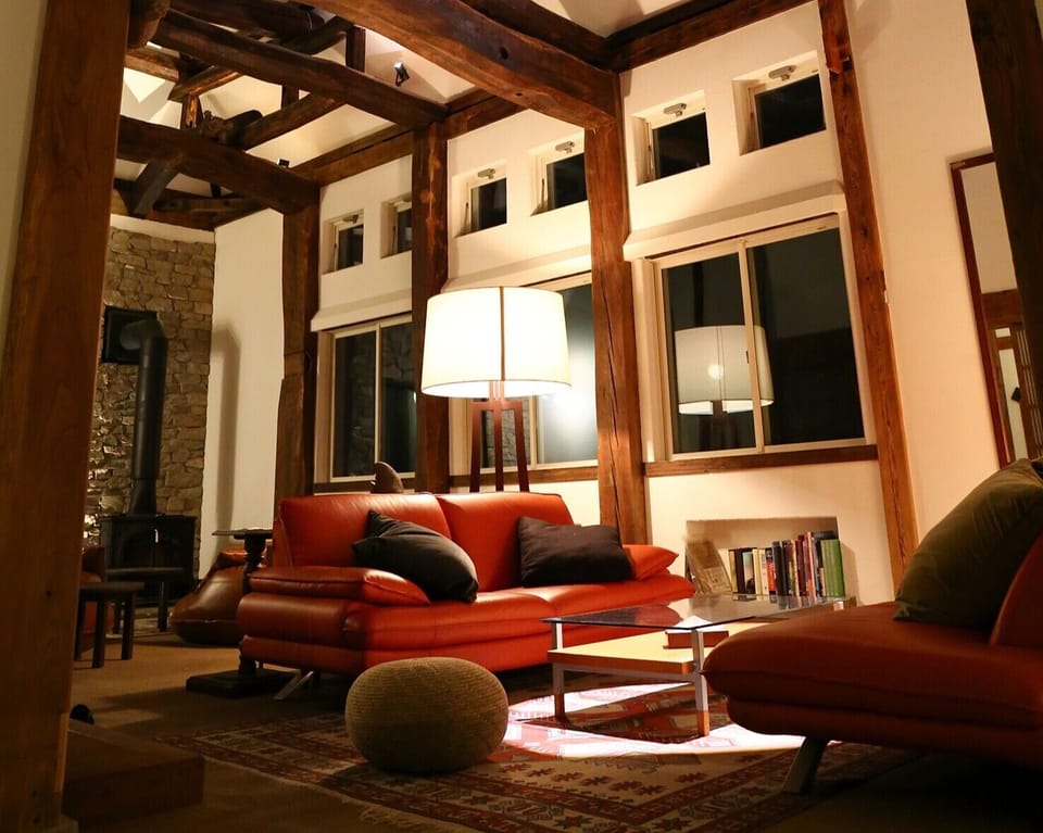 Hanz Outdoor Residence | Living area | Fireplace, heated floors