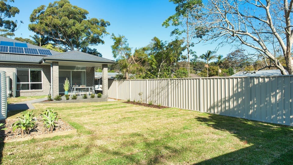 Calm at Shoal Bay | Fully enclosed rear yard | Pet Friendly