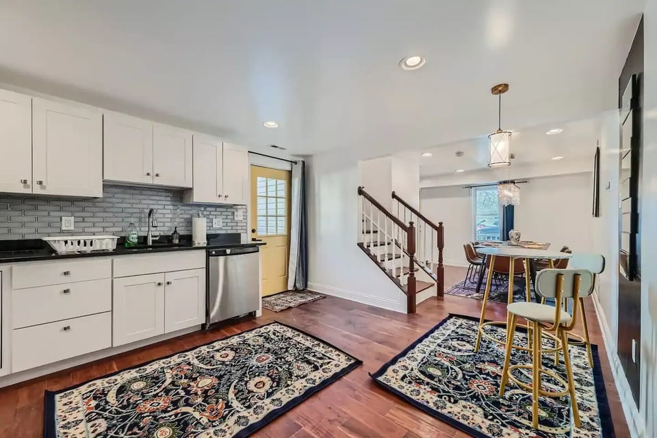 Spacious Kitchen and Living area