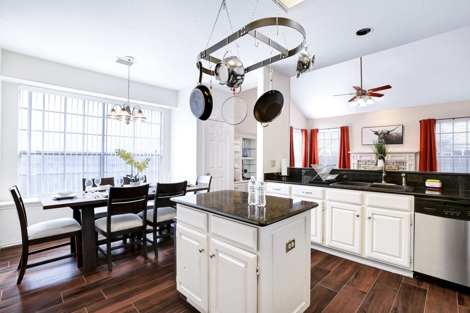 Stainless steel appliances.