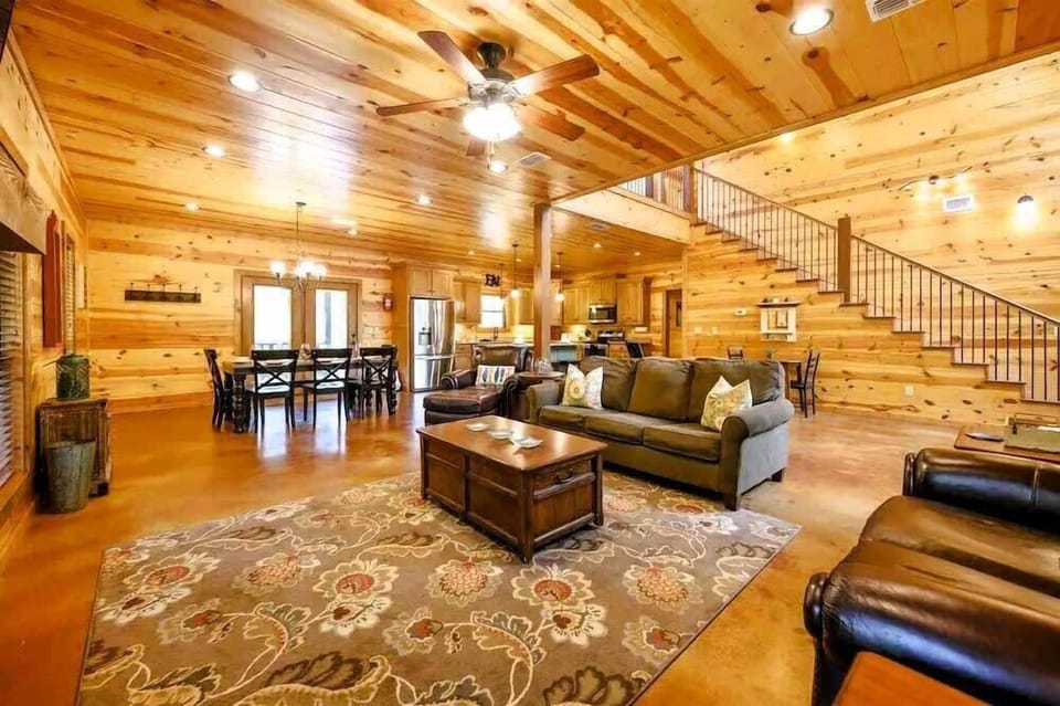 The entire home features floor to ceiling wood finishes.