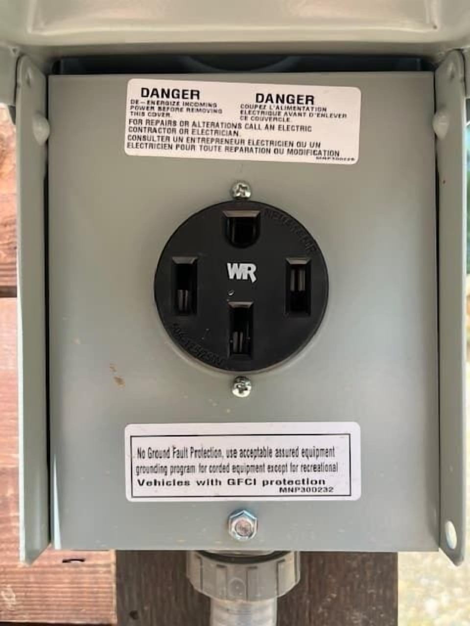 50A EV Outlet
