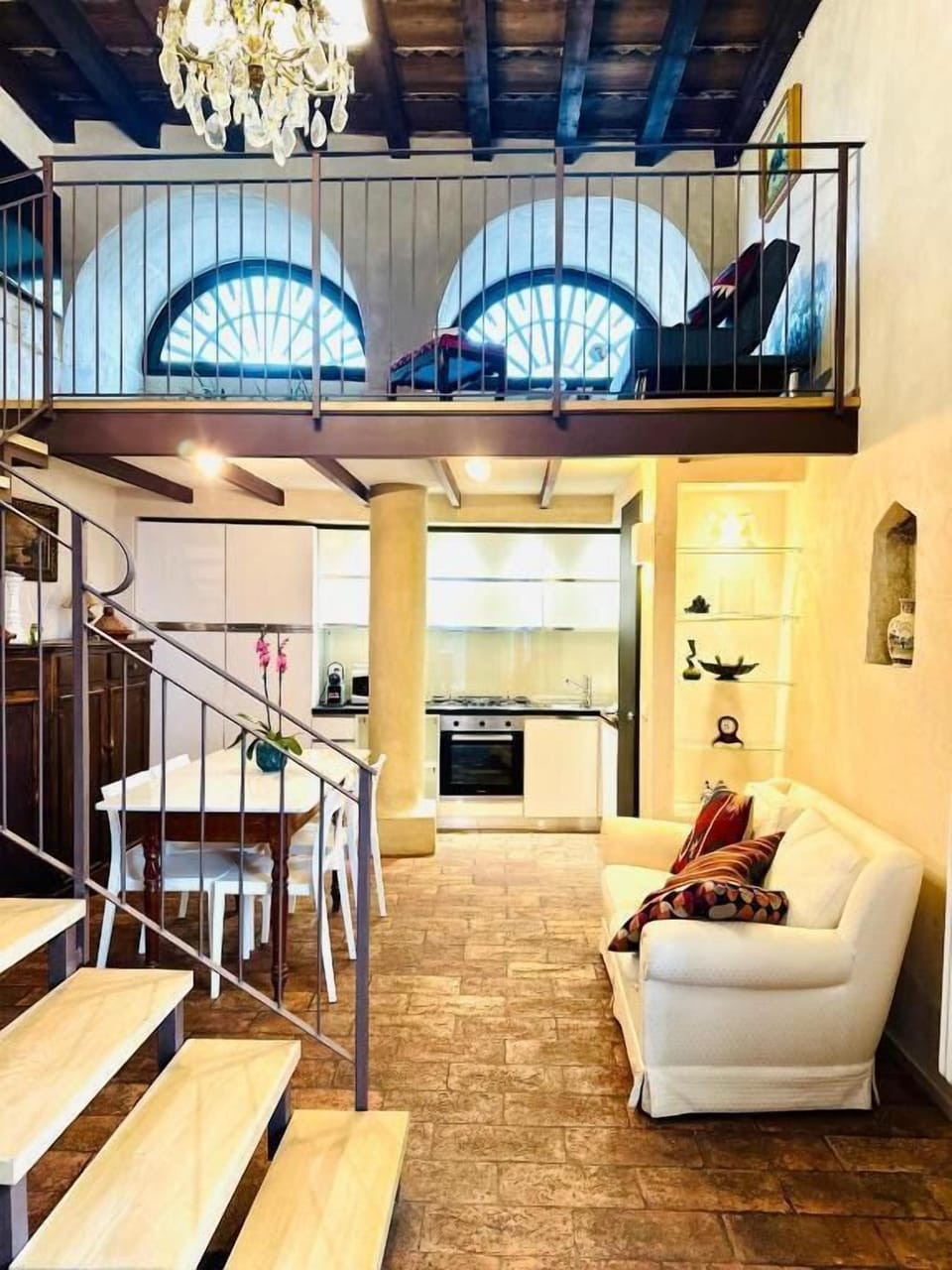 Exclusive Duplex | Living area | 43-inch flat-screen TV with digital channels