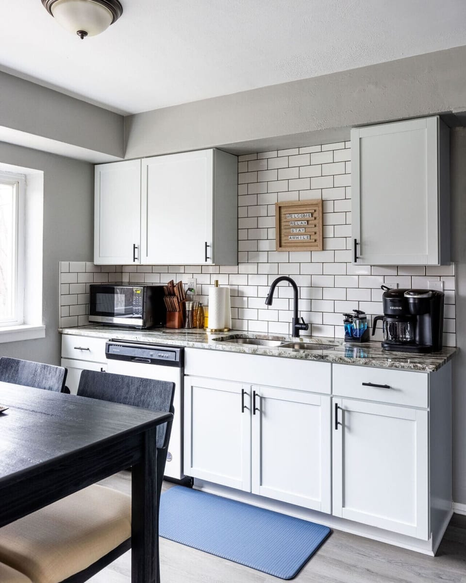 Prepare your favorite dishes in this fully equipped kitchen, furnished with all essential cooking utensils