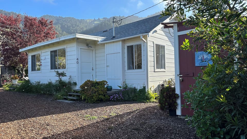 Mt. Tamalpais, the backdrop. The ocean, one block in front of Horseneck Cottage.