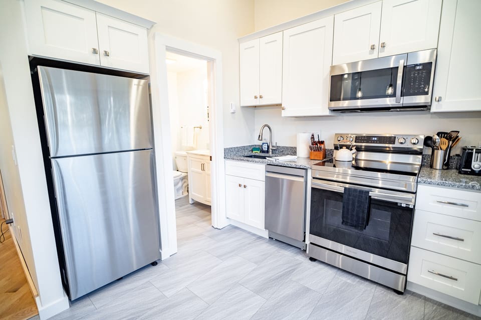 Our modern kitchen has everything you need.
