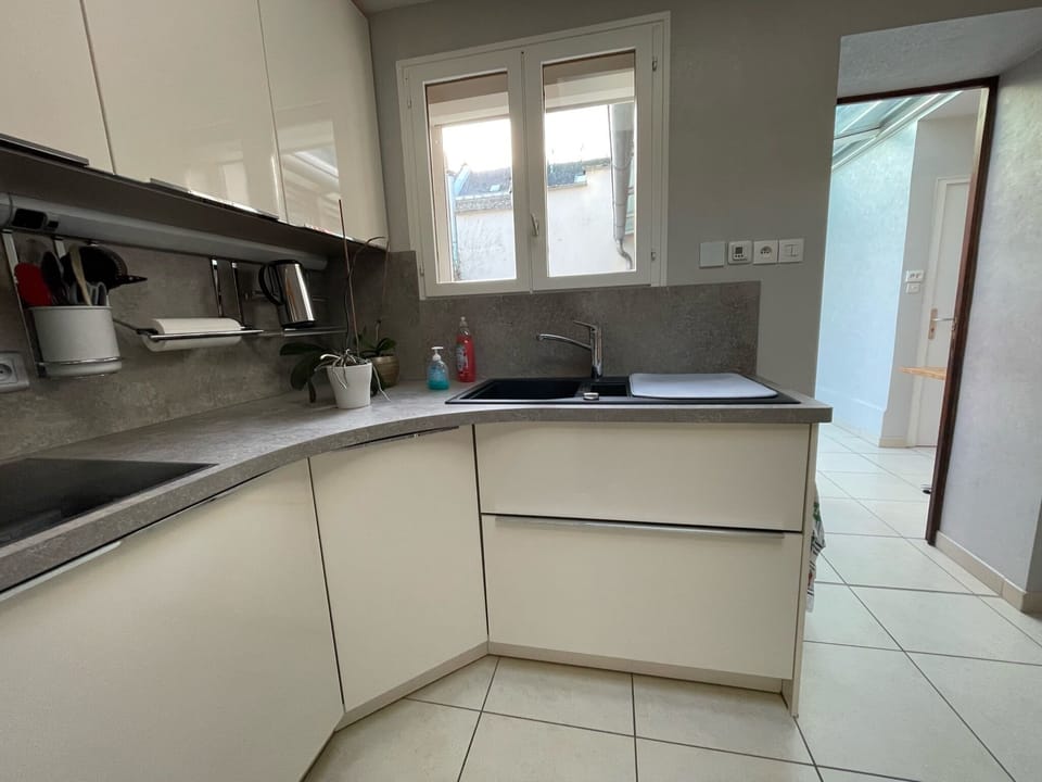 Modern Kitchen with appliances and Cookware