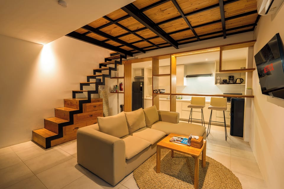 Apartment | Living room | 43-inch Smart TV with digital channels