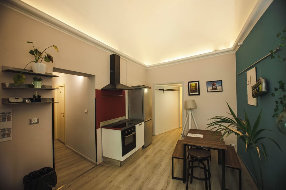 Shared fridge, espresso maker, coffee/tea maker, electric kettle