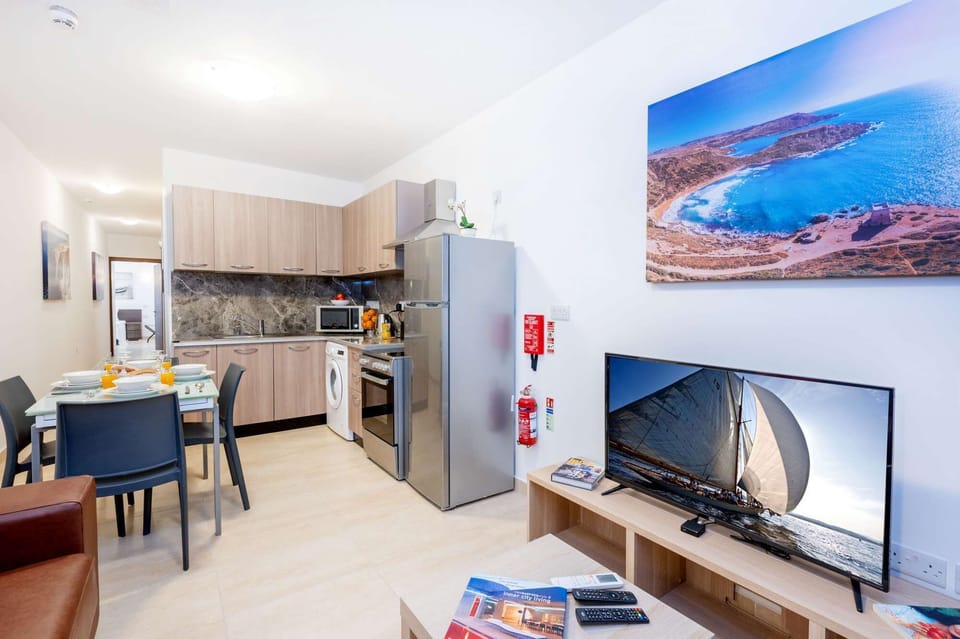 Kitchen and dining area