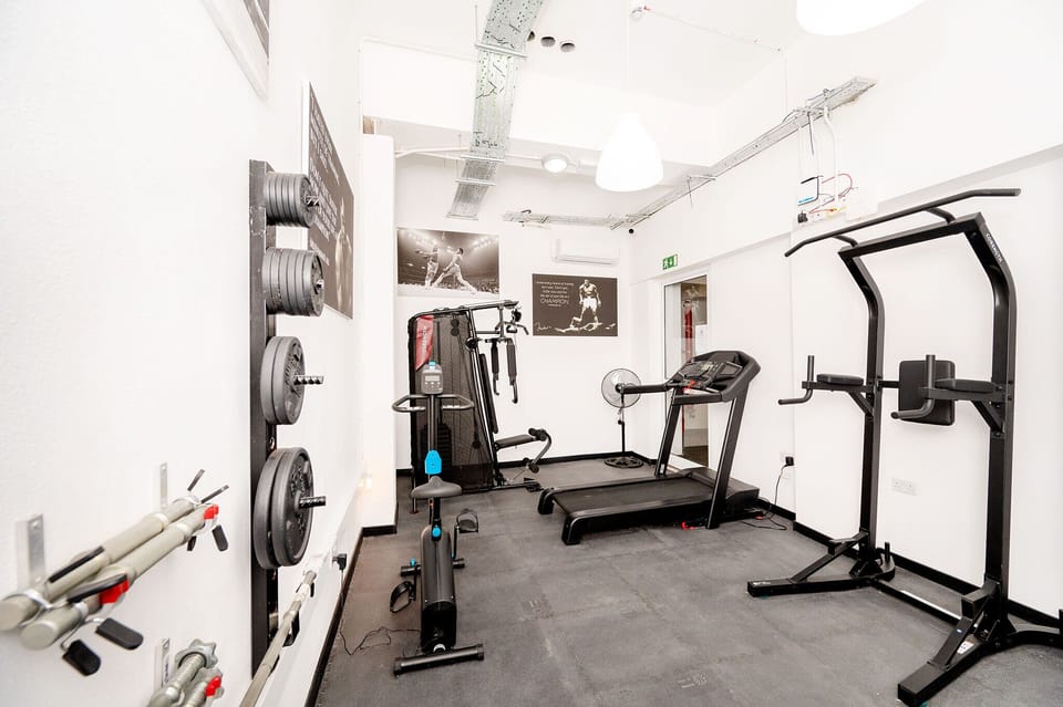 Gym shared with guests