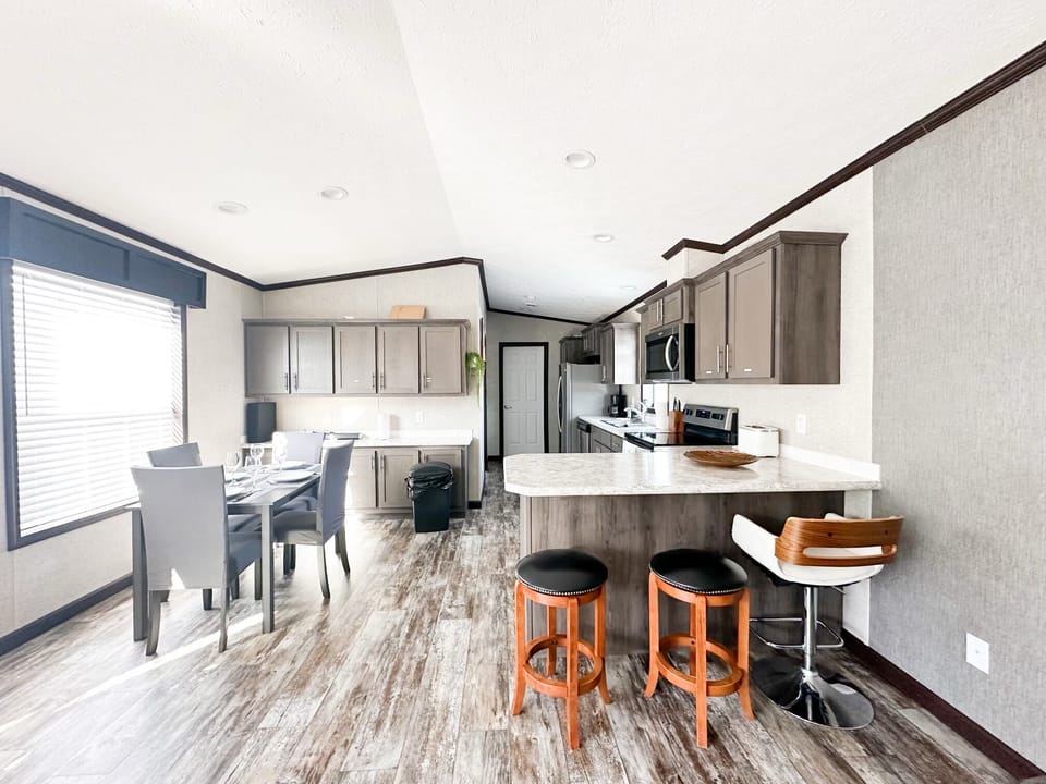 Kitchen and dinning area