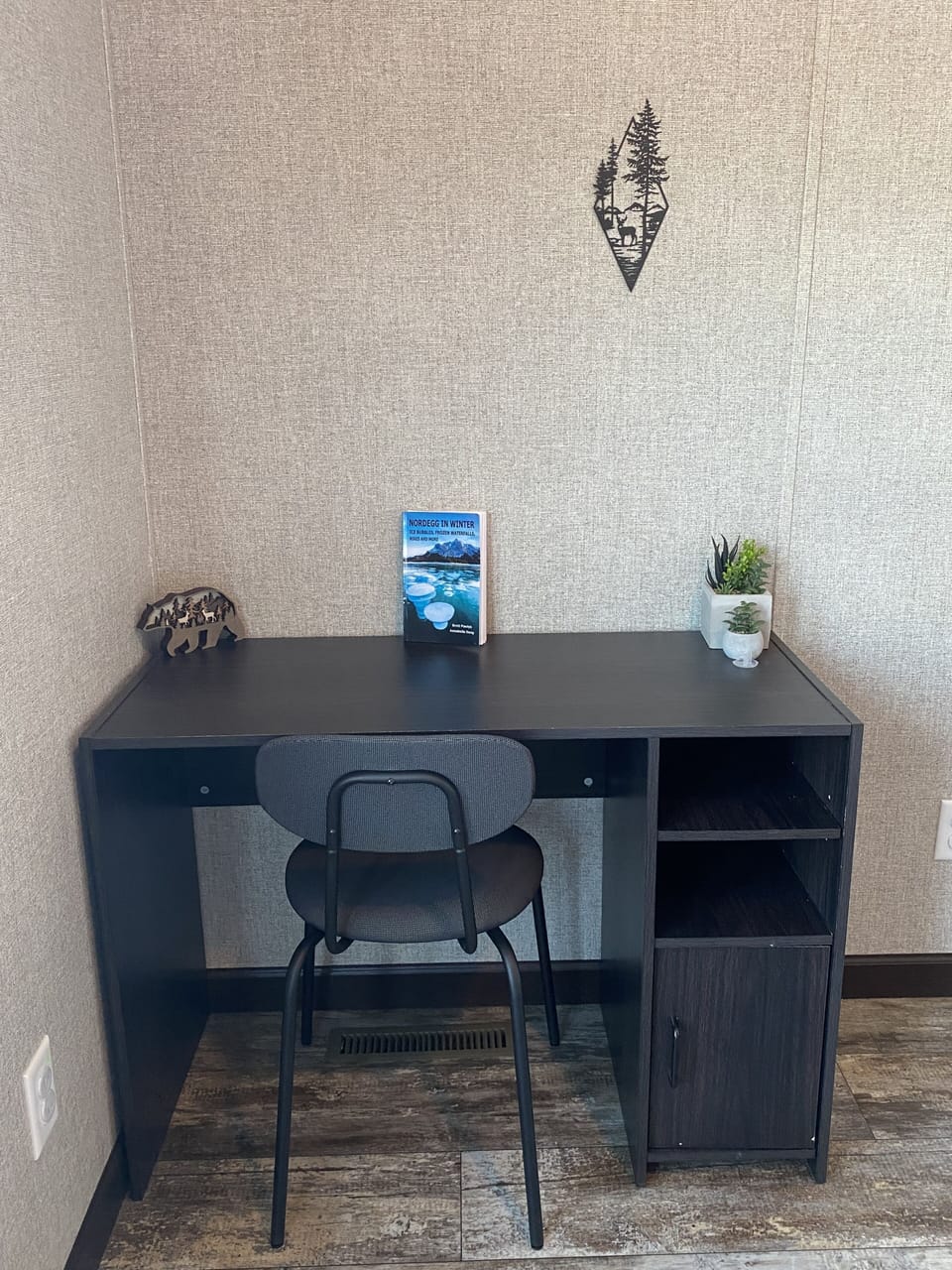 Dedicated work station in Bedroom 2. 