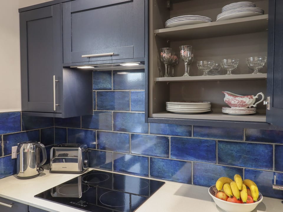 Fridge, dishwasher, electric kettle, toaster