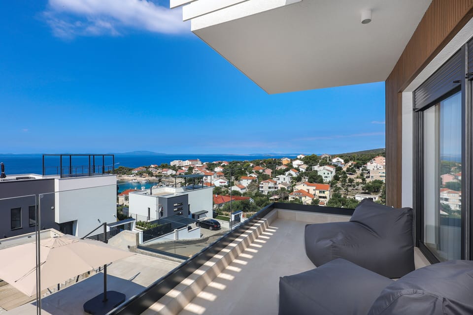 Luxury Villa, 4 Bedrooms, Private Pool, Sea View | Balcony view