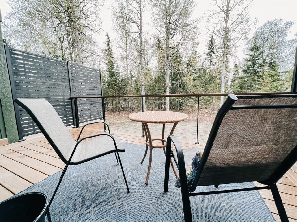 You never know, you may see a moose wandering through the backyard, this is Alaska after all.