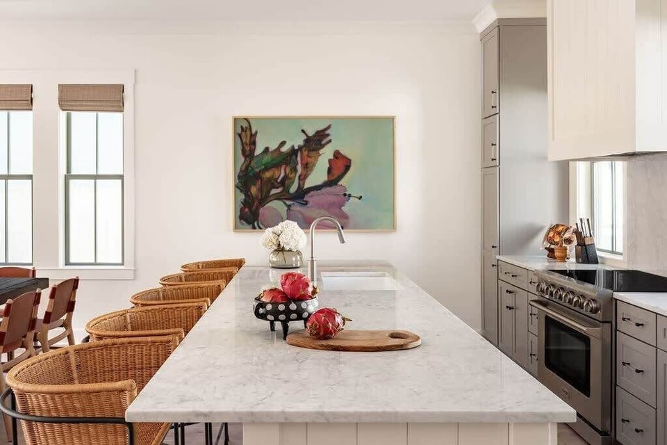 Open Concept Chef's Kitchen | First Floor | Electric Stove | Bar Seating 