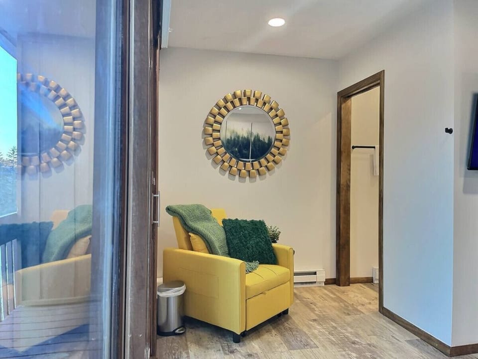 Experience the height of convenience and luxury with our bedroom featuring a walk-in toilet.