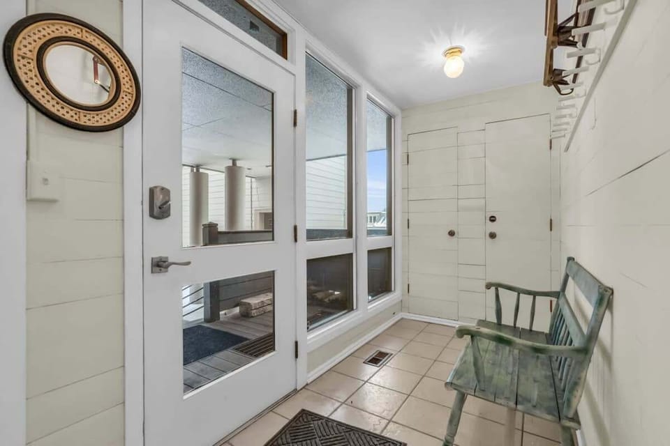 The entryway of the home provides a convenient area to unload your outdoor gear before settling into the home.