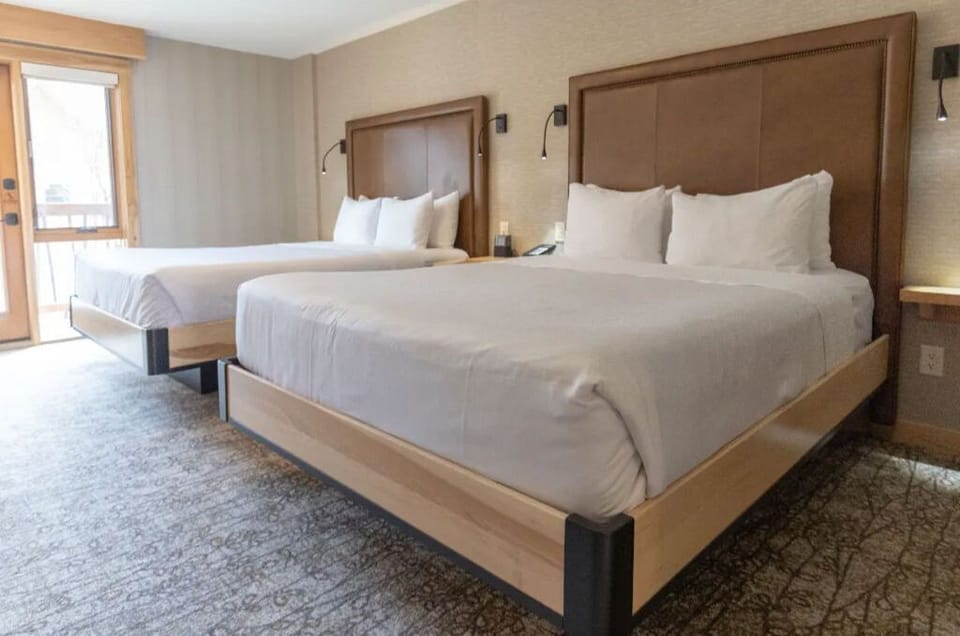 Drift to sleep in these plush beds.