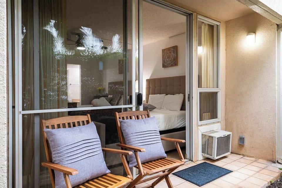 Relax in a tranquil outdoor setting, with easy access to your cozy bedroom for relaxation.