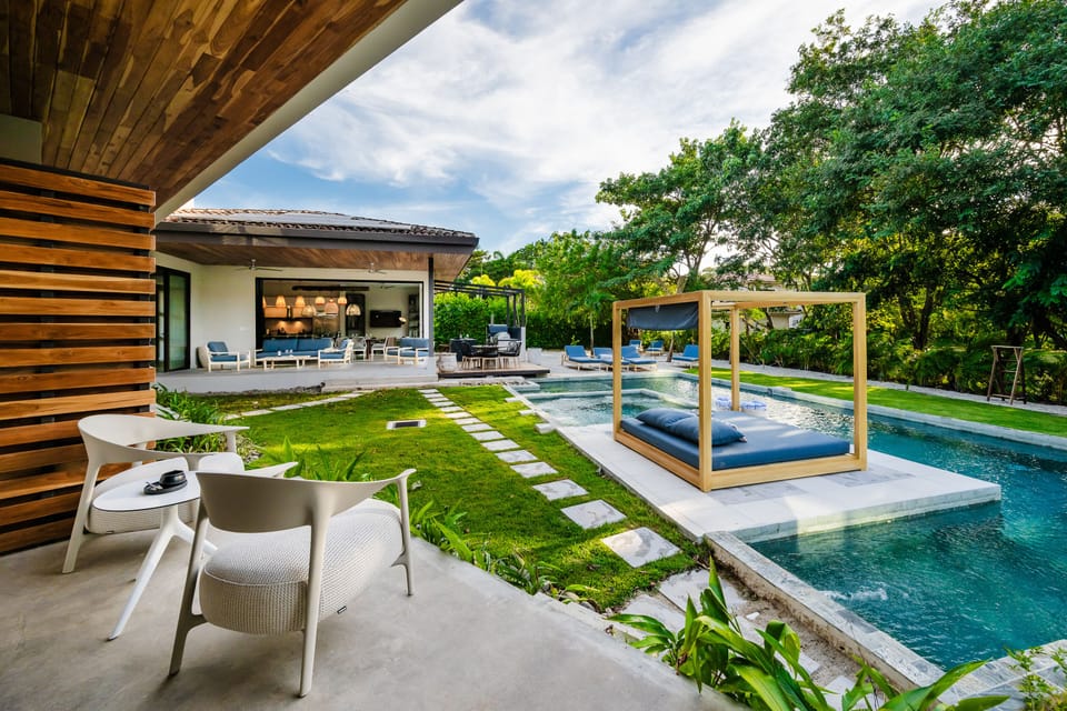 #2. Your private terrace, pool just a step away.