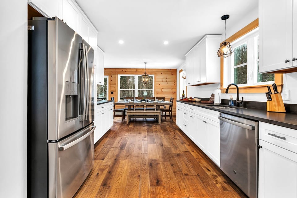 All new stainless steel appliances provide a classy touch to the kitchen!