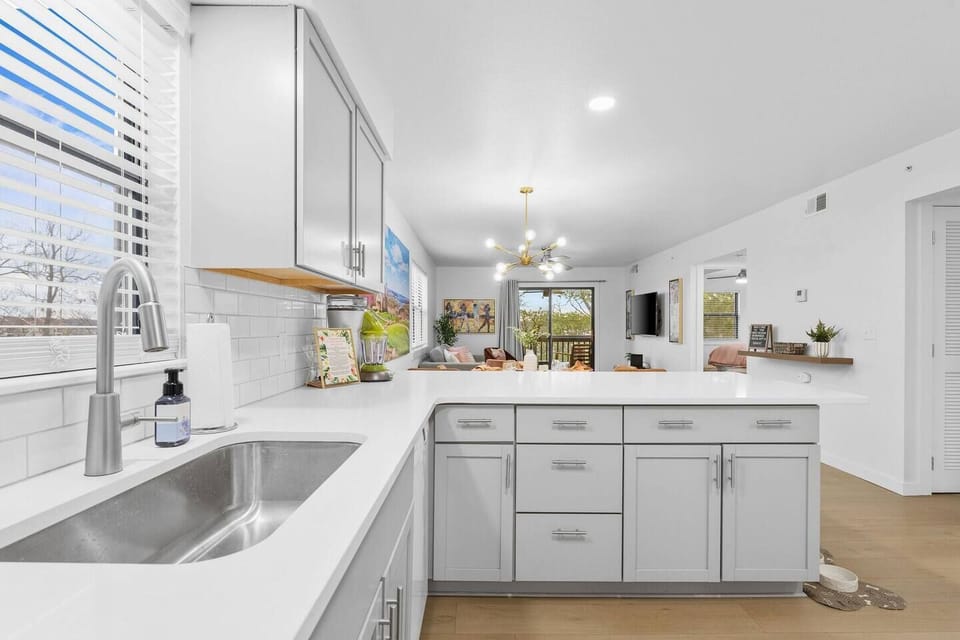 Fully updated and appointed kitchen that is connected to the main living space so that everyone can be part of the conversation