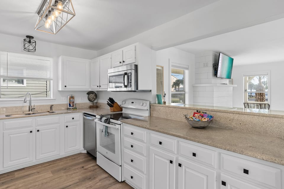 Spacious Fully-Stocked Kitchen - cook delicious meals for your group in your home away from home