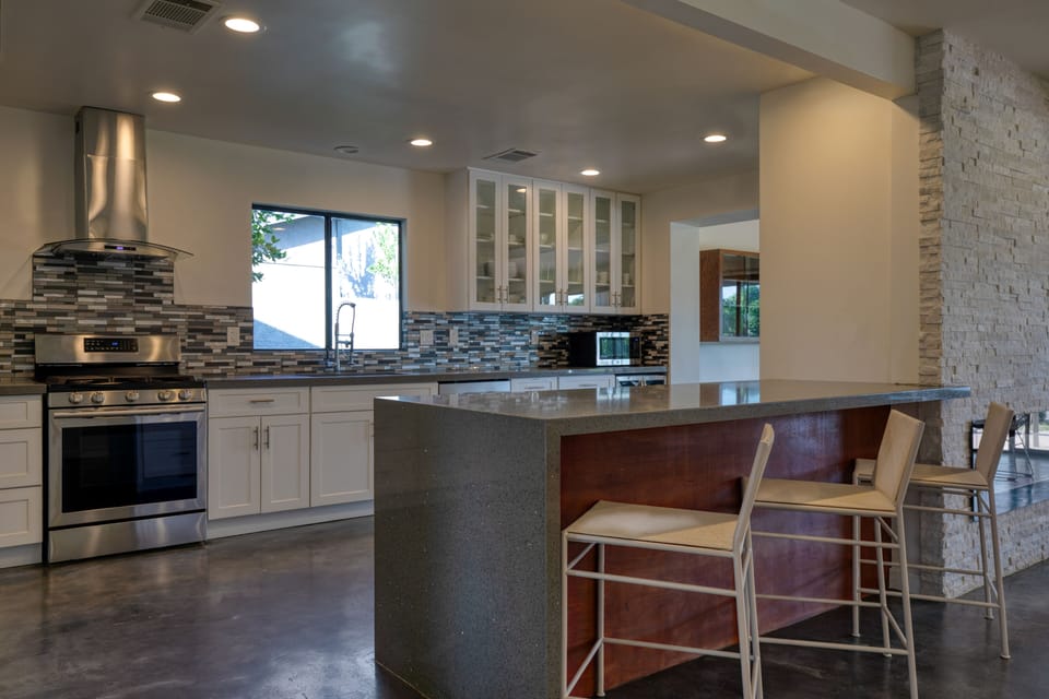 Additional seating at the counter.