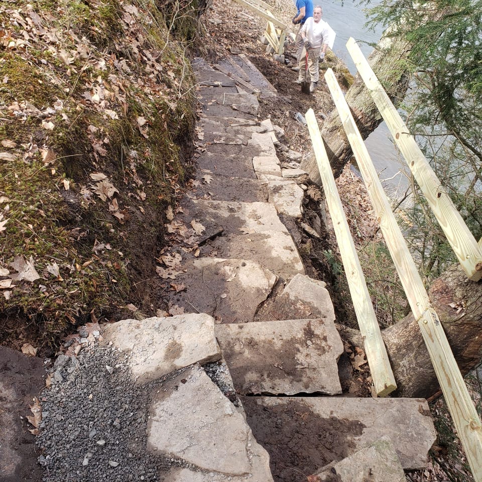 Steps Down to River