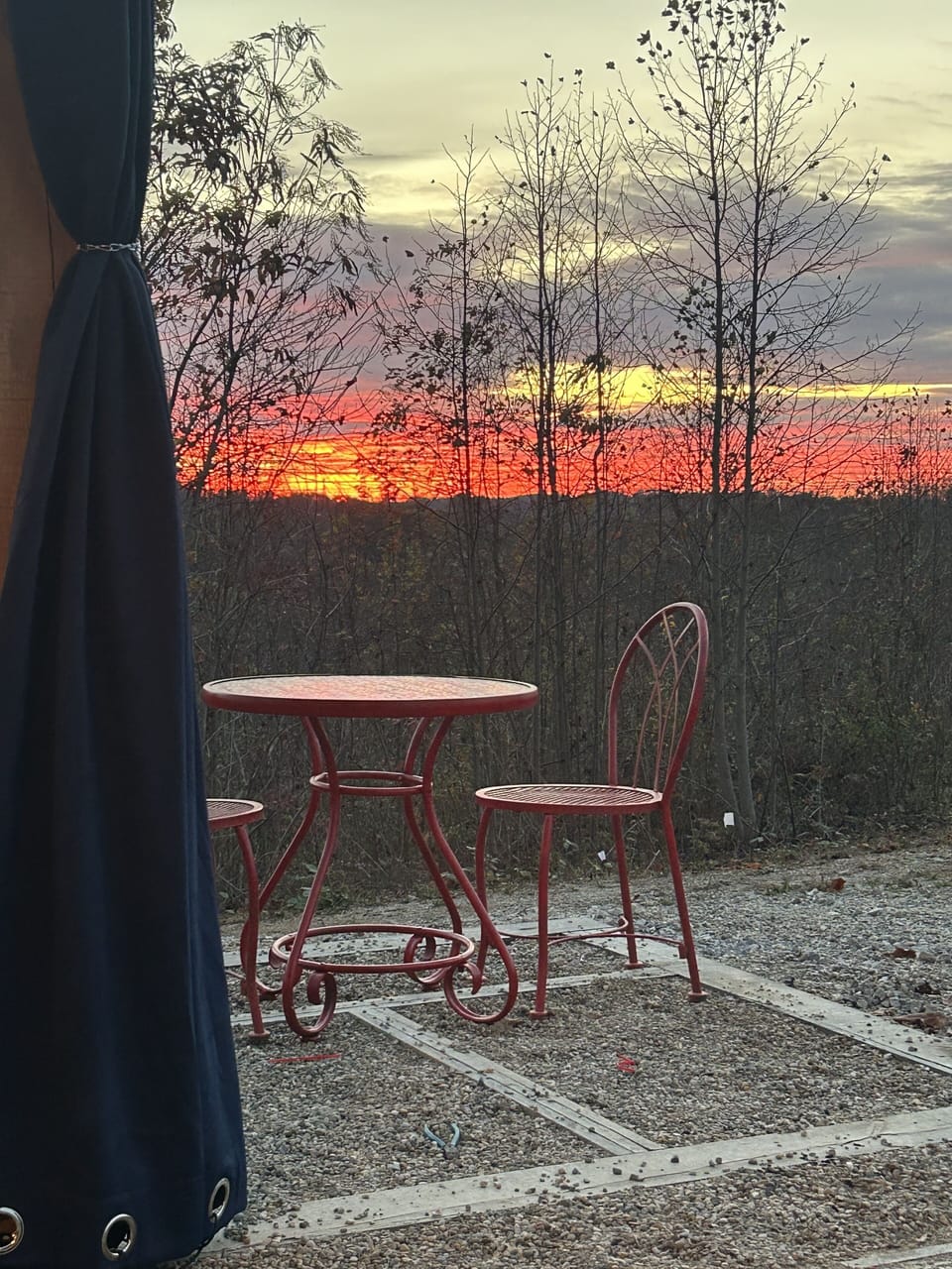 Sunrise from the comfort of the couch. 